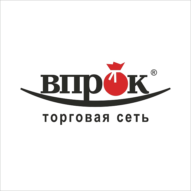 Знак и стиль для торговой сети продуктовых магазинов «ВПРОК»